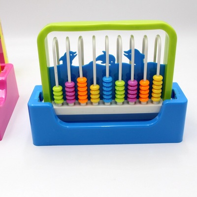 小學(xué)生一二年級數(shù)學(xué)計數(shù)器教具 塑料算盤學(xué)具盒與圖形識文具用品的教學(xué)演示用品指南